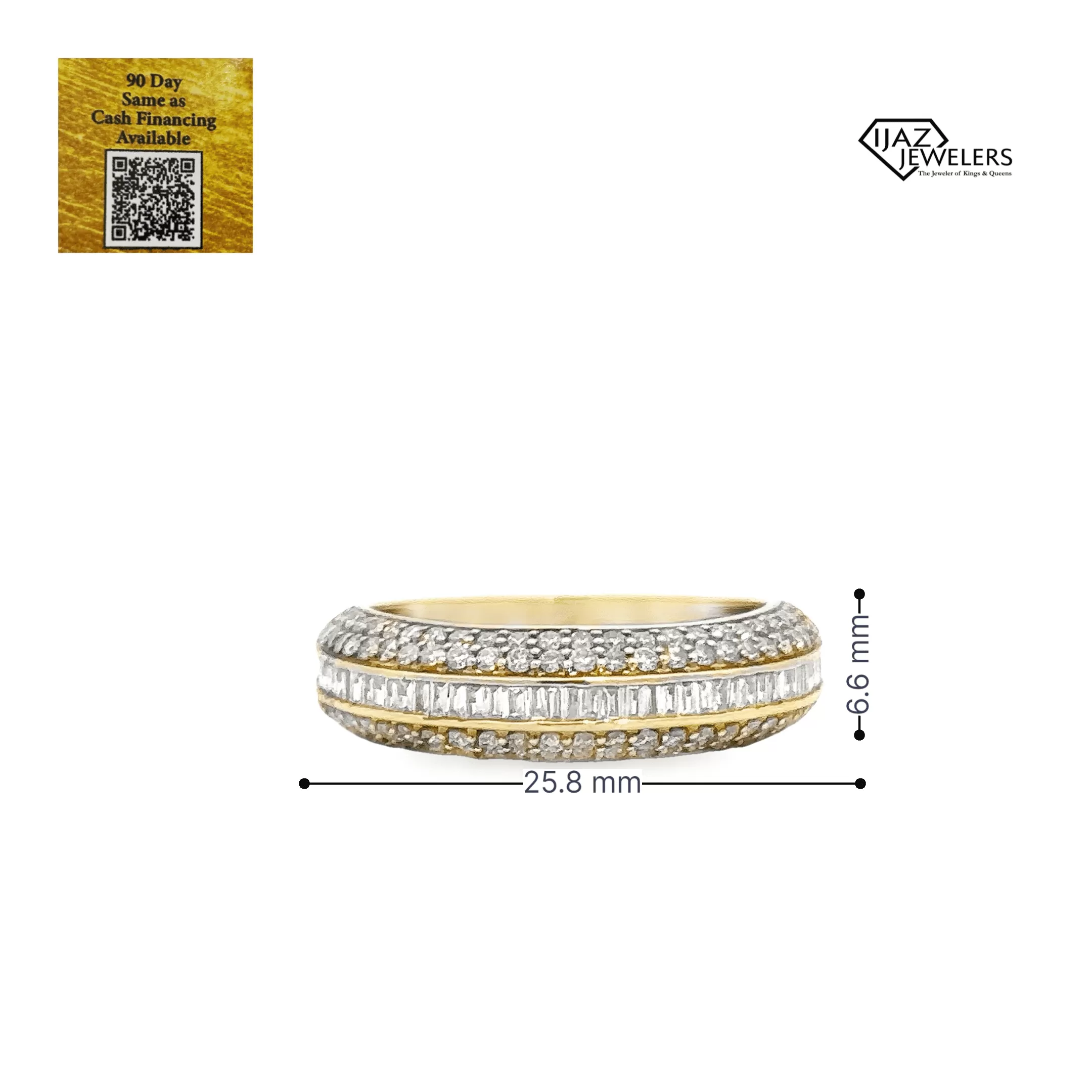 10K Gold 1.35 CTW Diamond Band