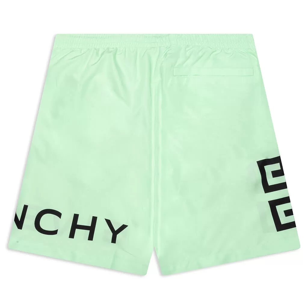 4G Long Swim Shorts - Mint Green