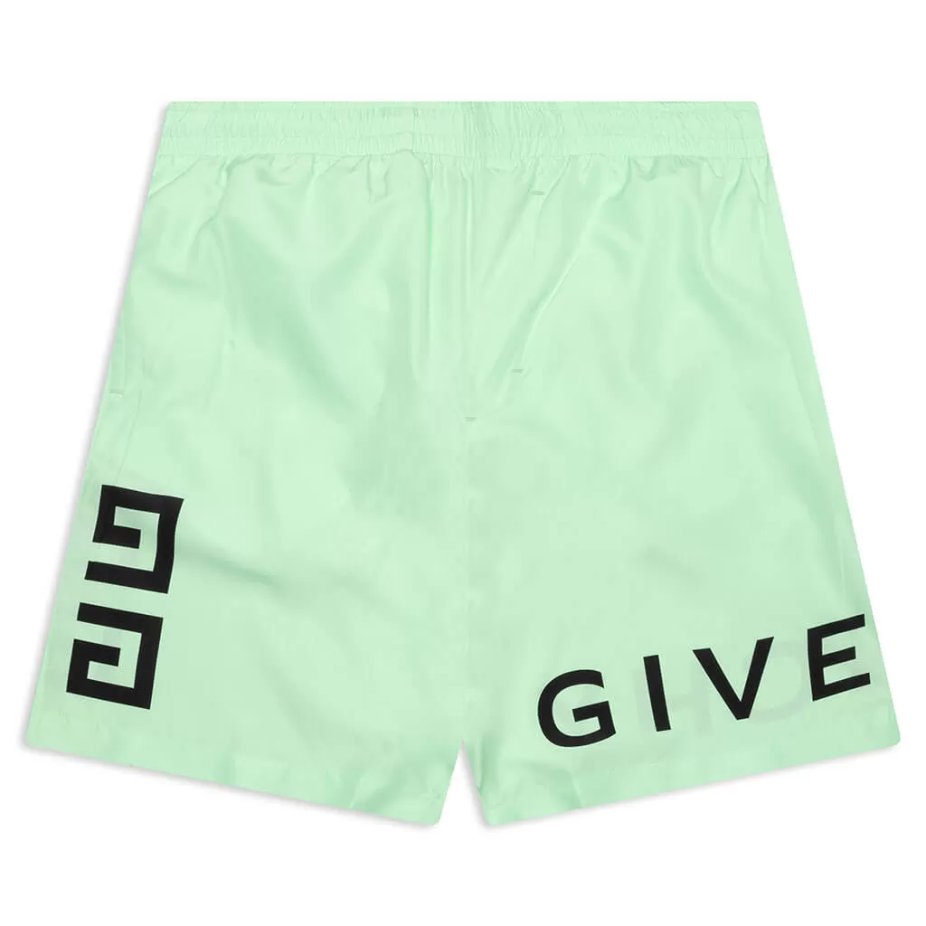 4G Long Swim Shorts - Mint Green