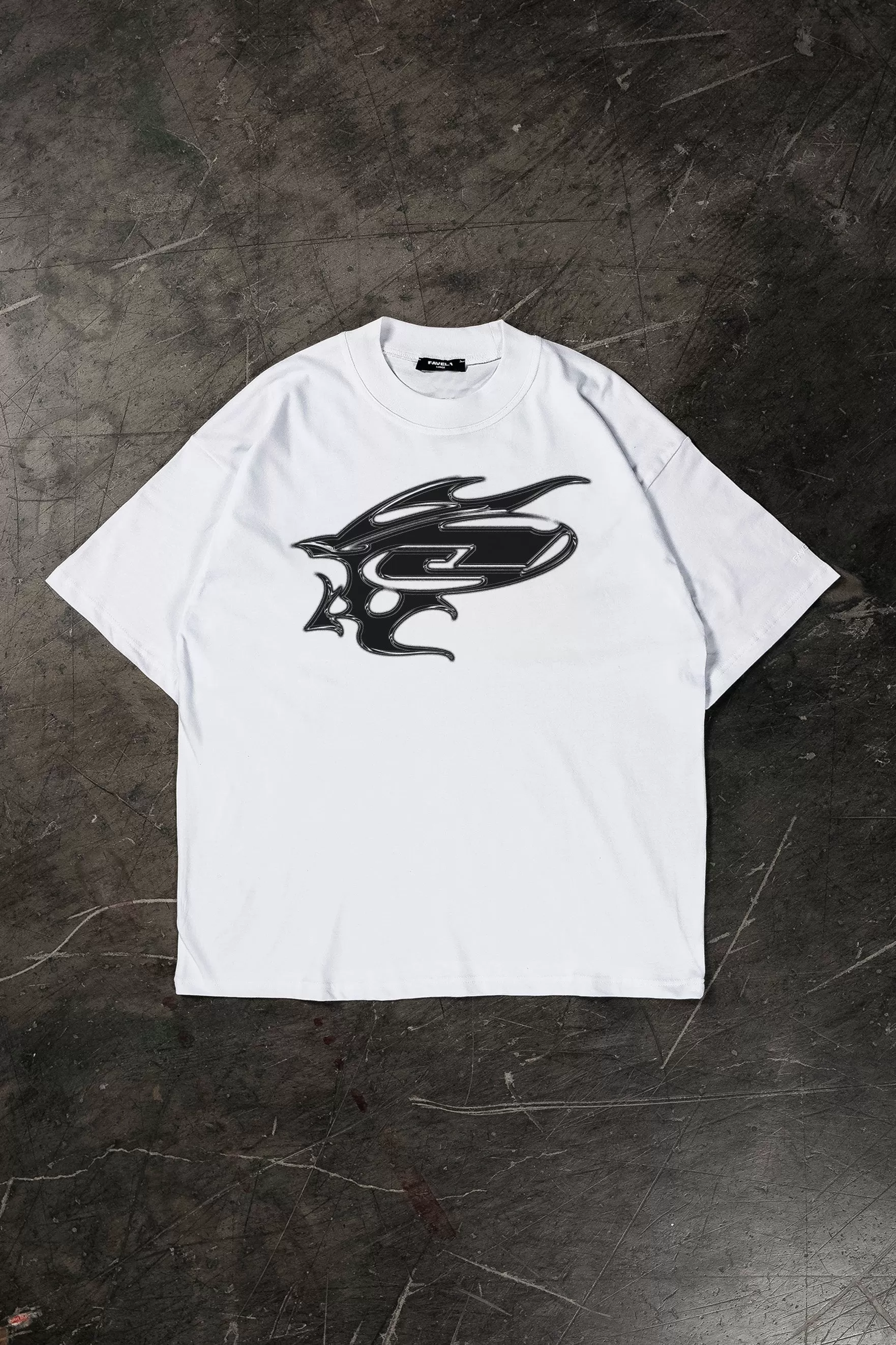 ABSTRAKT BLACK - WHITE T-SHIRT