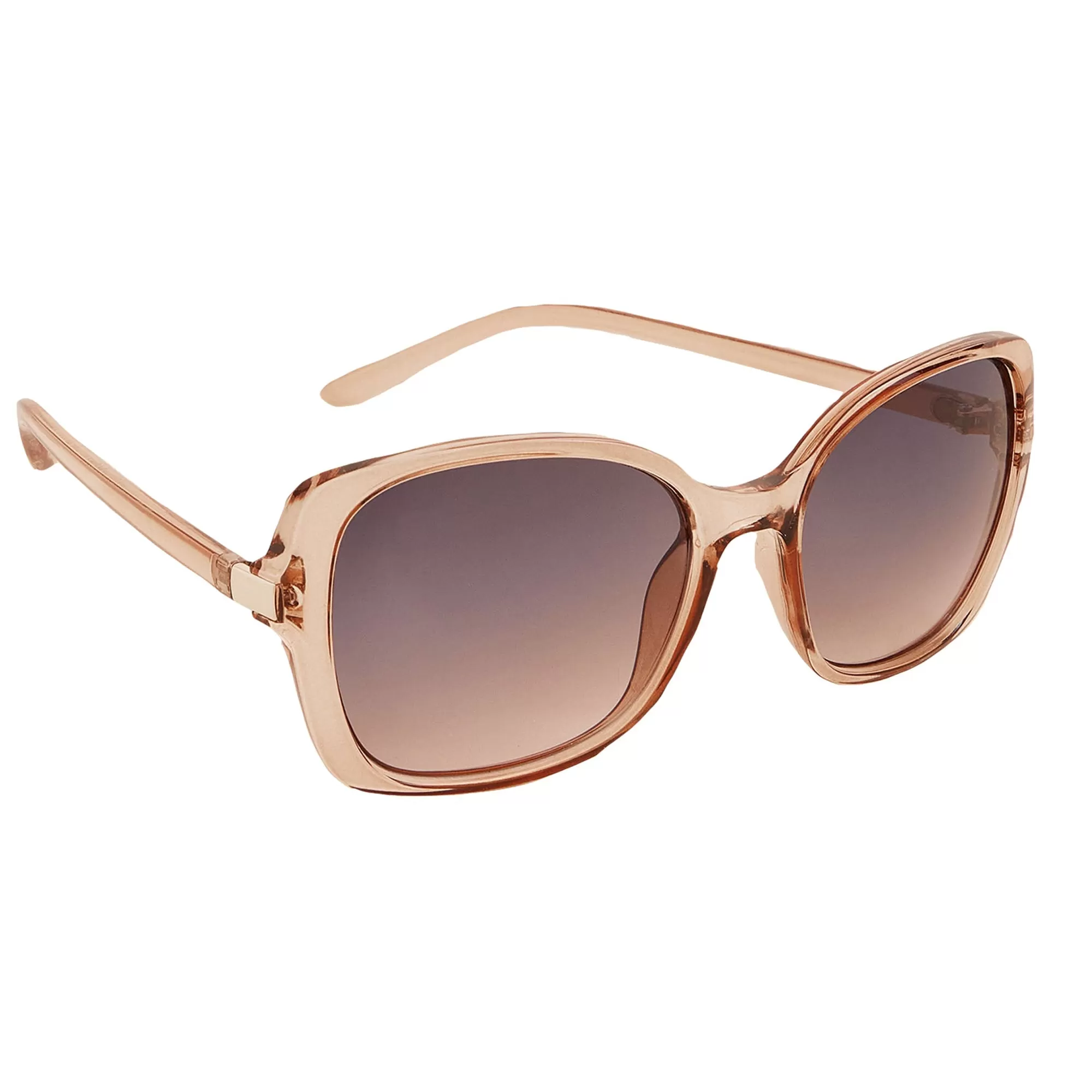 Accessorize London Women's Clear Oversized Square Sunglasses