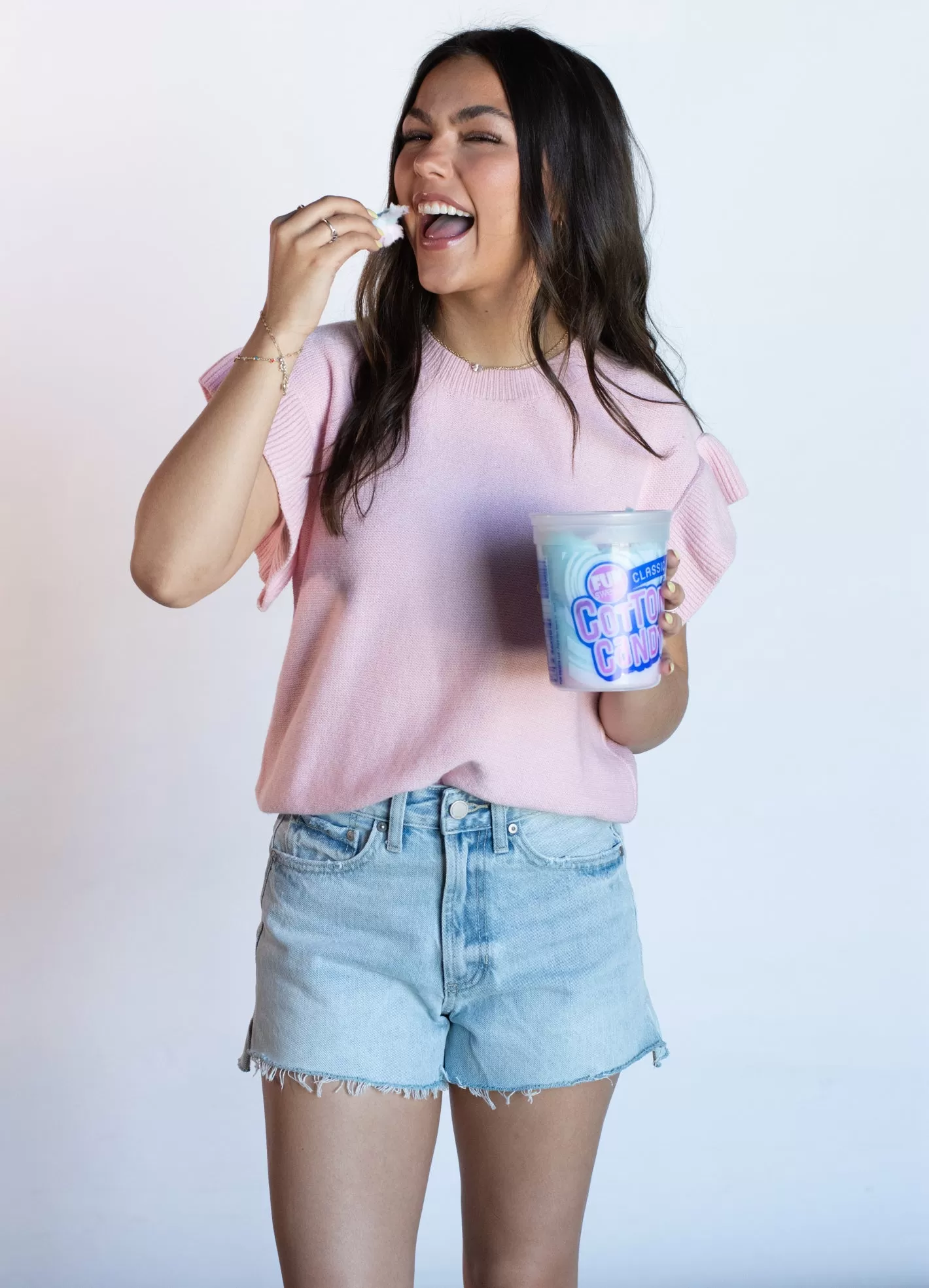 All to Myself Baby Pink Short Sleeve Knit Top