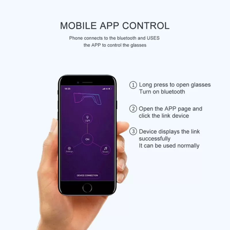 APP Controlled LED Glasses
