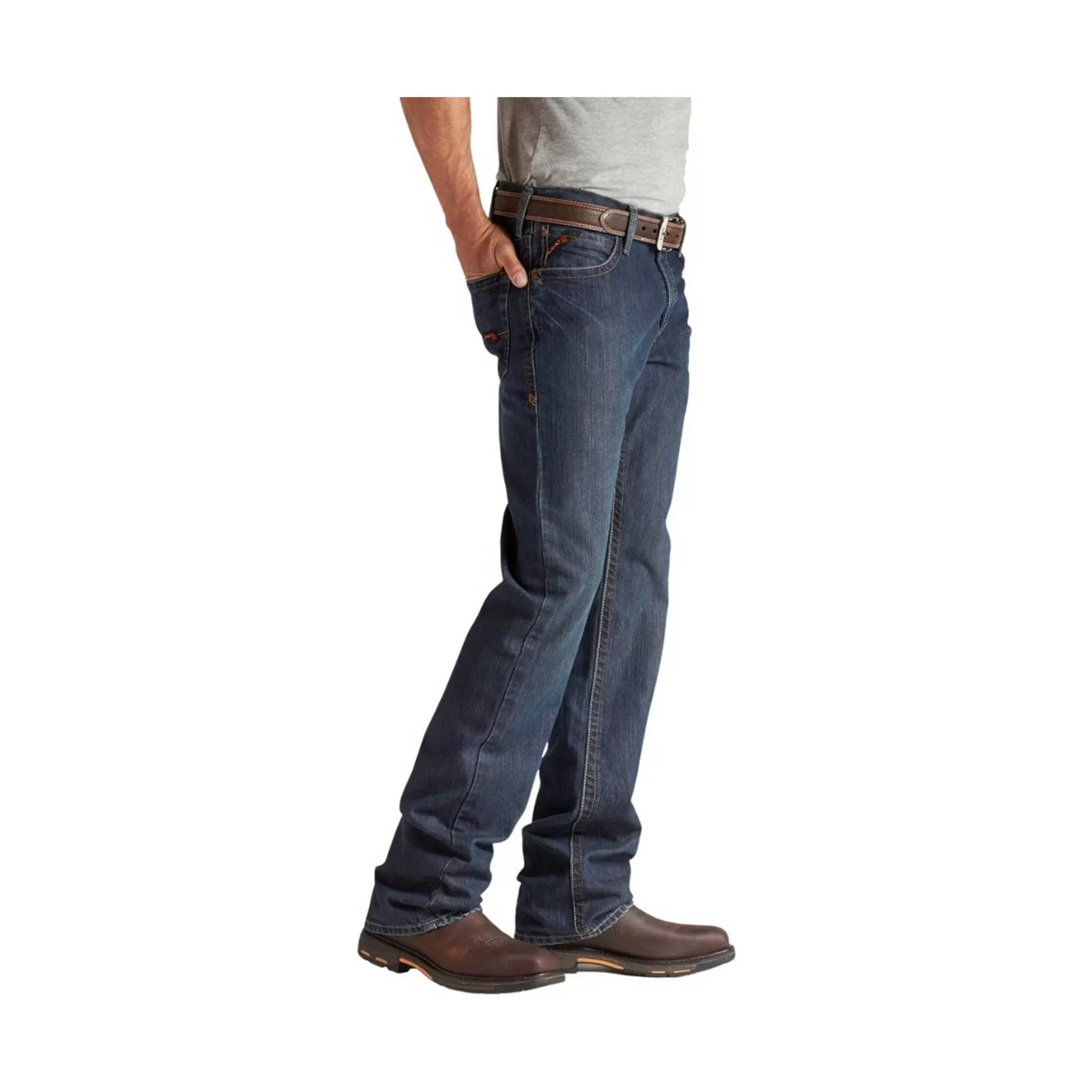 Ariat Men's Flame Resistant M4 Relaxed Basic Boot Cut Jean - Shale