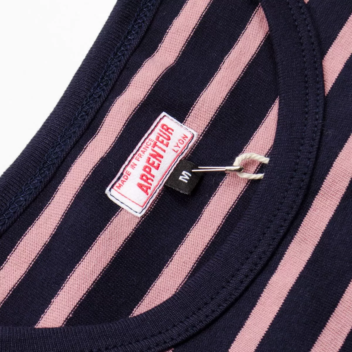 Arpenteur - Brehat Breton Jersey - Navy / Pink Stripes