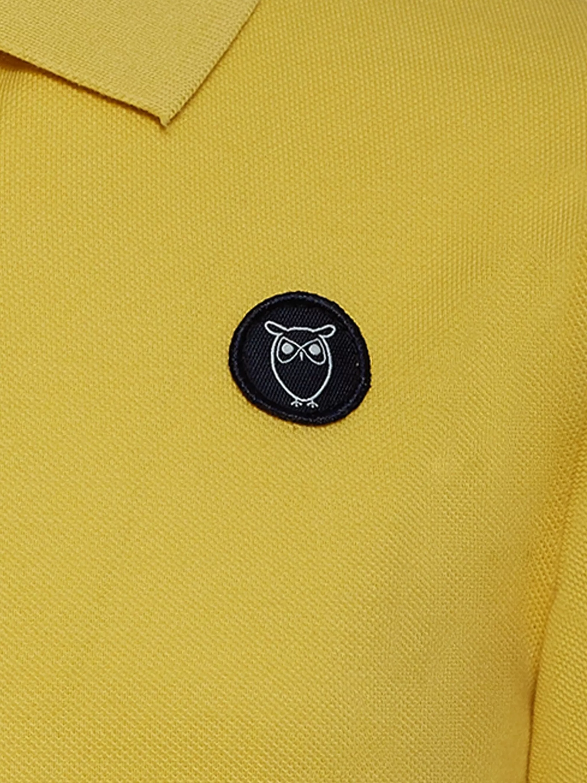 Basic badge polo - GOTS/Vegan - Misted Yellow