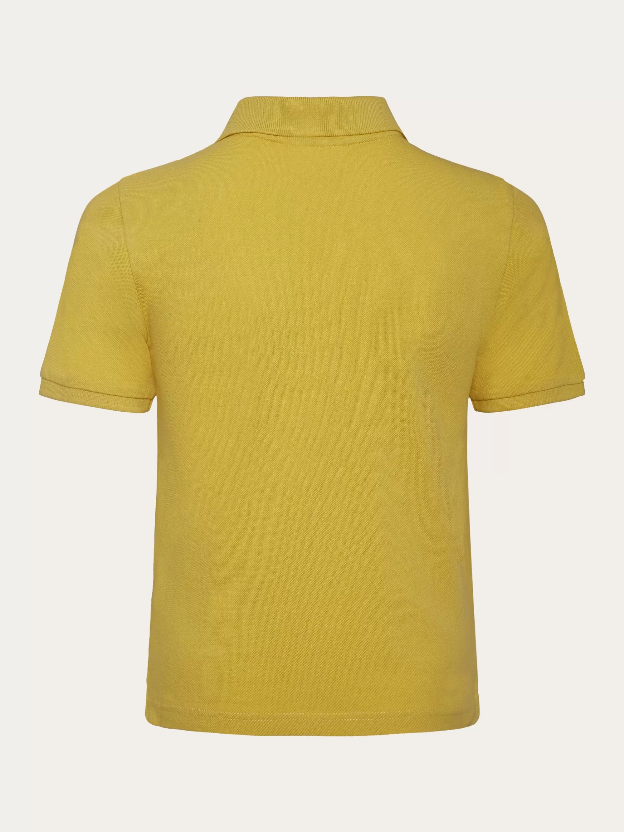 Basic badge polo - GOTS/Vegan - Misted Yellow