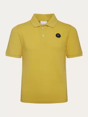 Basic badge polo - GOTS/Vegan - Misted Yellow