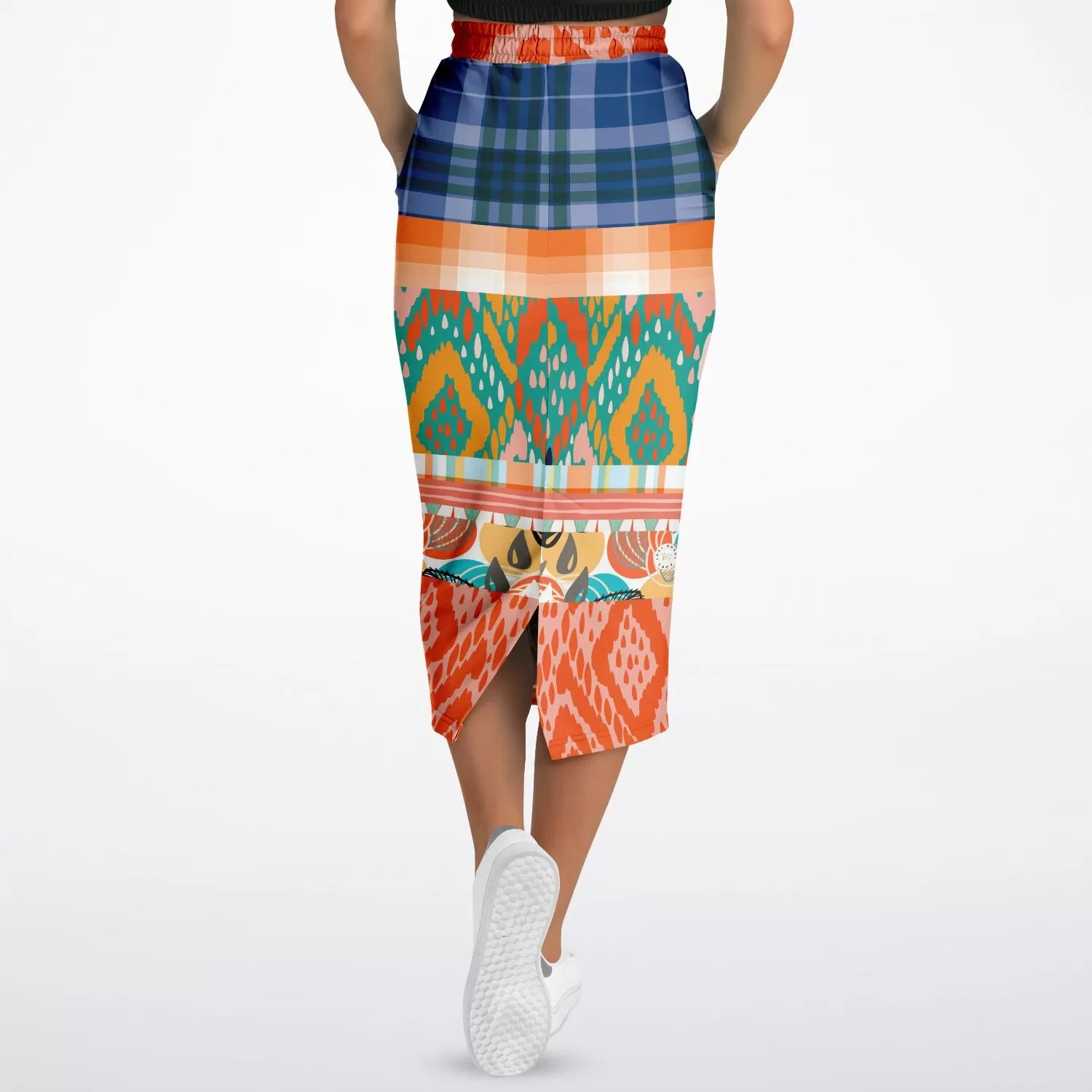 Billie Jean Eco-Poly Long Pocket Skirt