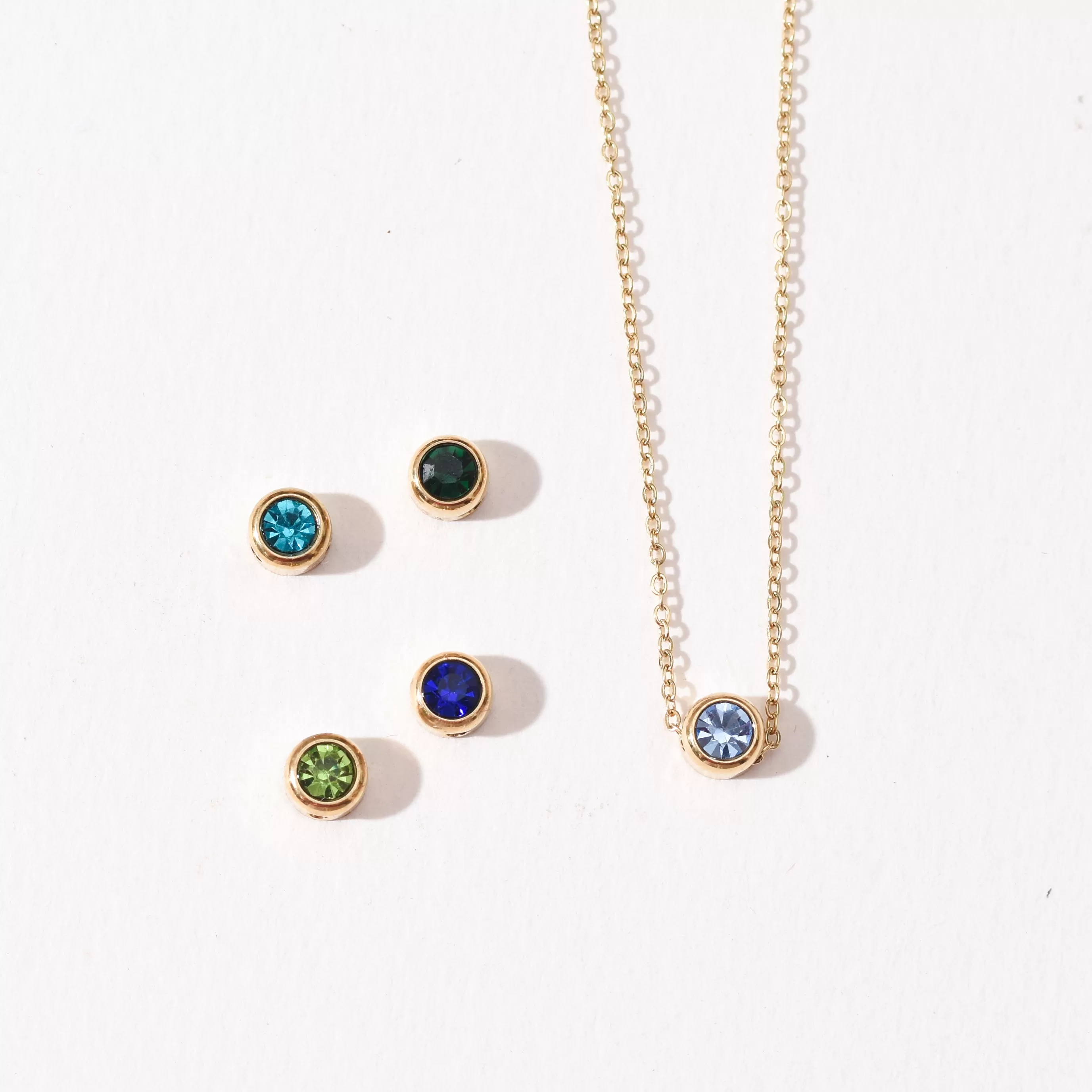 Birthstone Necklace | Gold