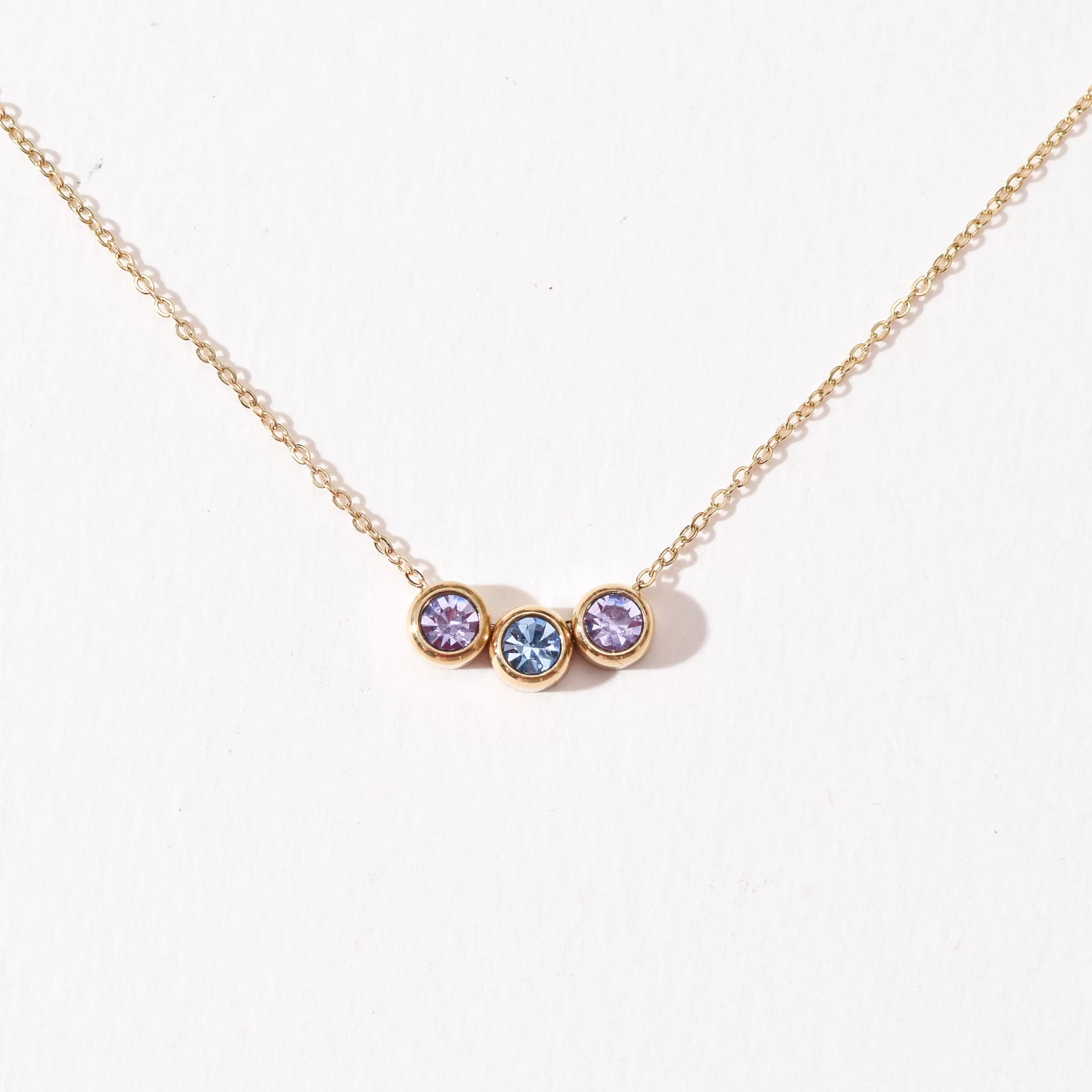 Birthstone Necklace | Gold