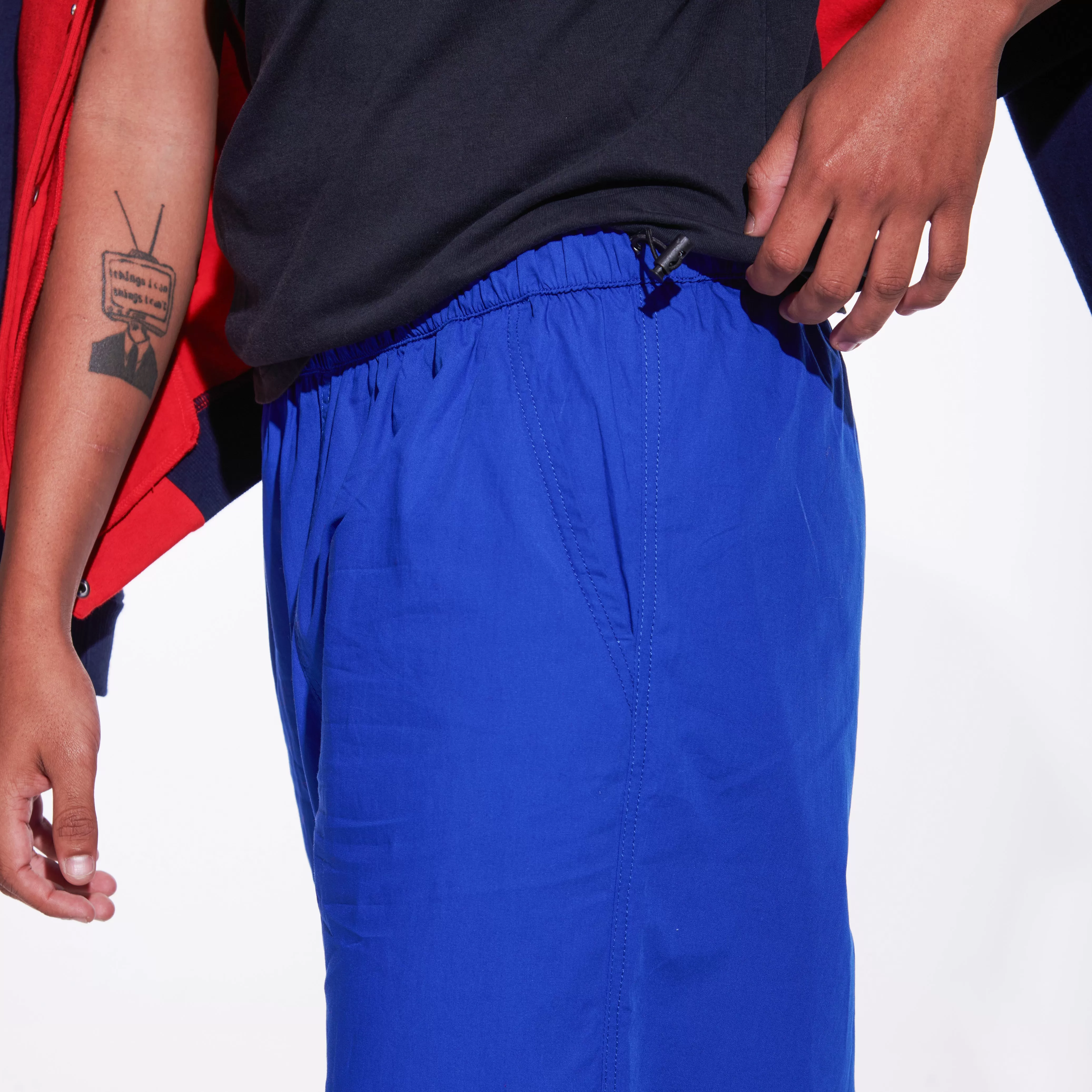 Blue Parachute Pants