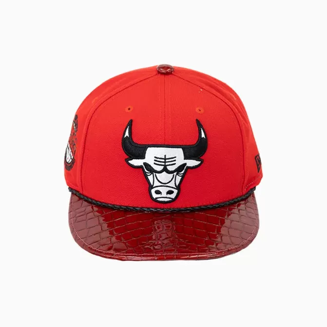 Breyer's Buck 50 Chicago Bulls Hat With Leather Visor