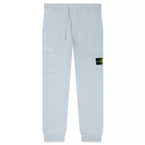 Brushed Cargo Fleece Pants - Pearl Grey