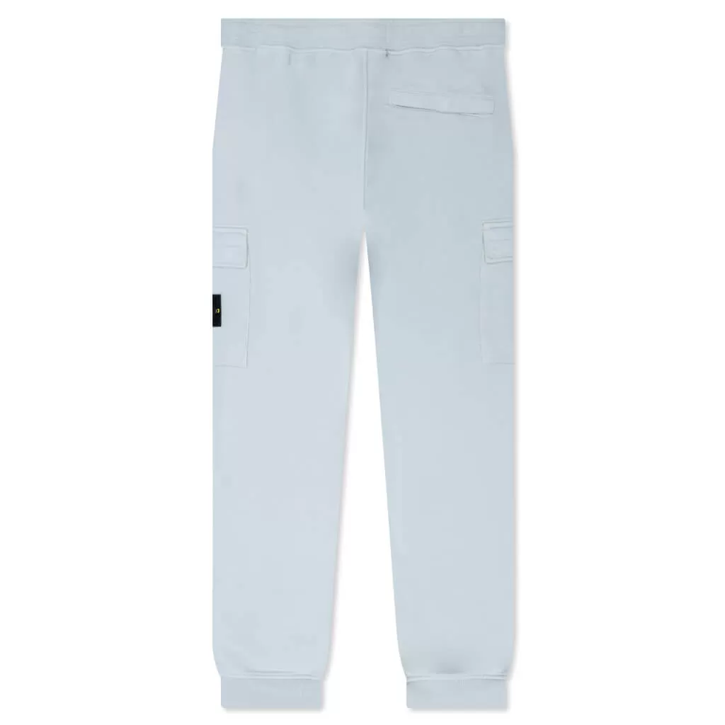 Brushed Cargo Fleece Pants - Pearl Grey