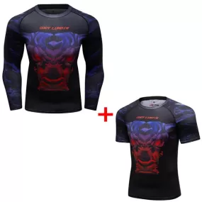 Bull Compression 'Not This Time | Set of 2' Elite Rashguard