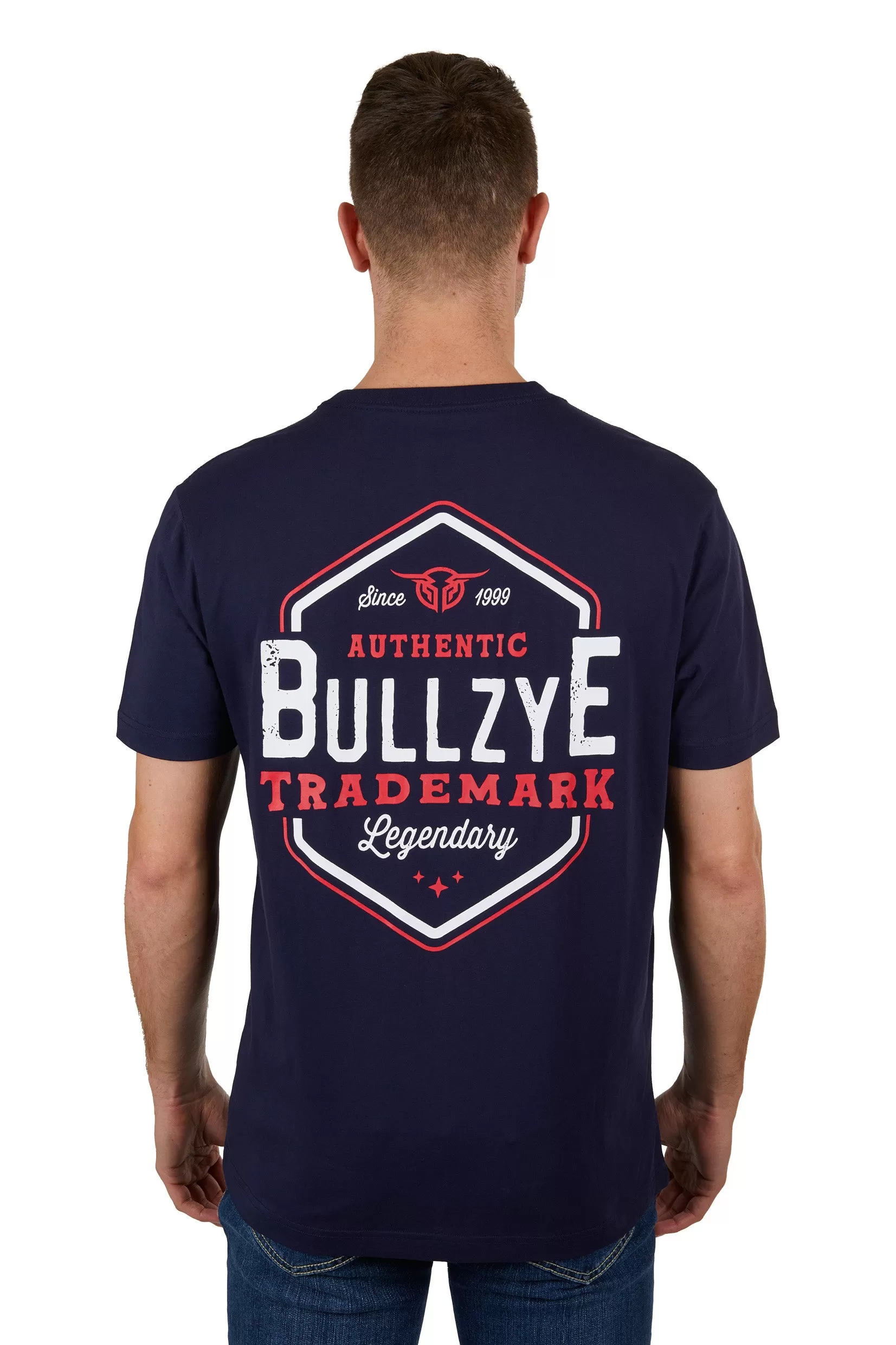 Bullzye Mens Mark S/S Tee - Navy - B3S1503290