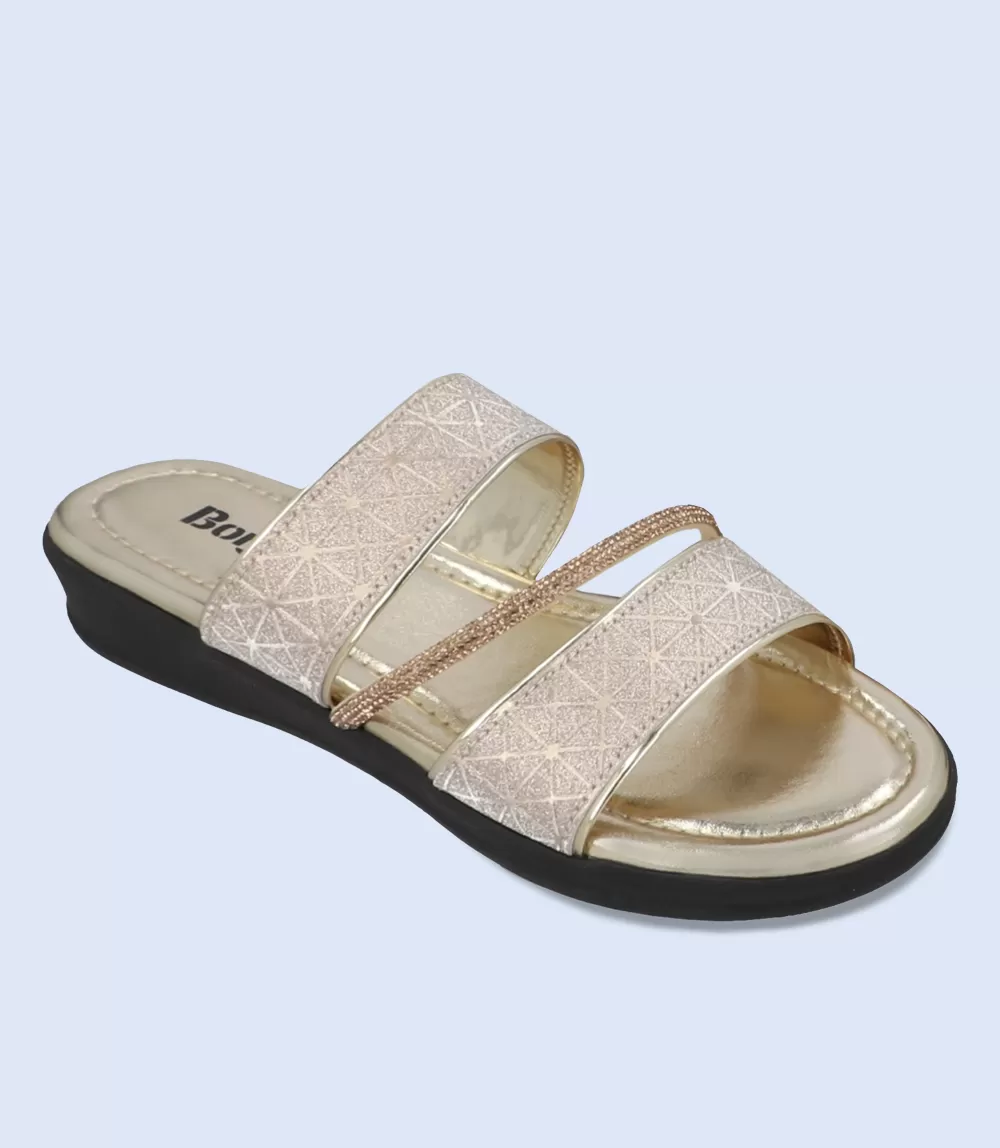 BW9201-GOLDEN-Women Comfort Slipper