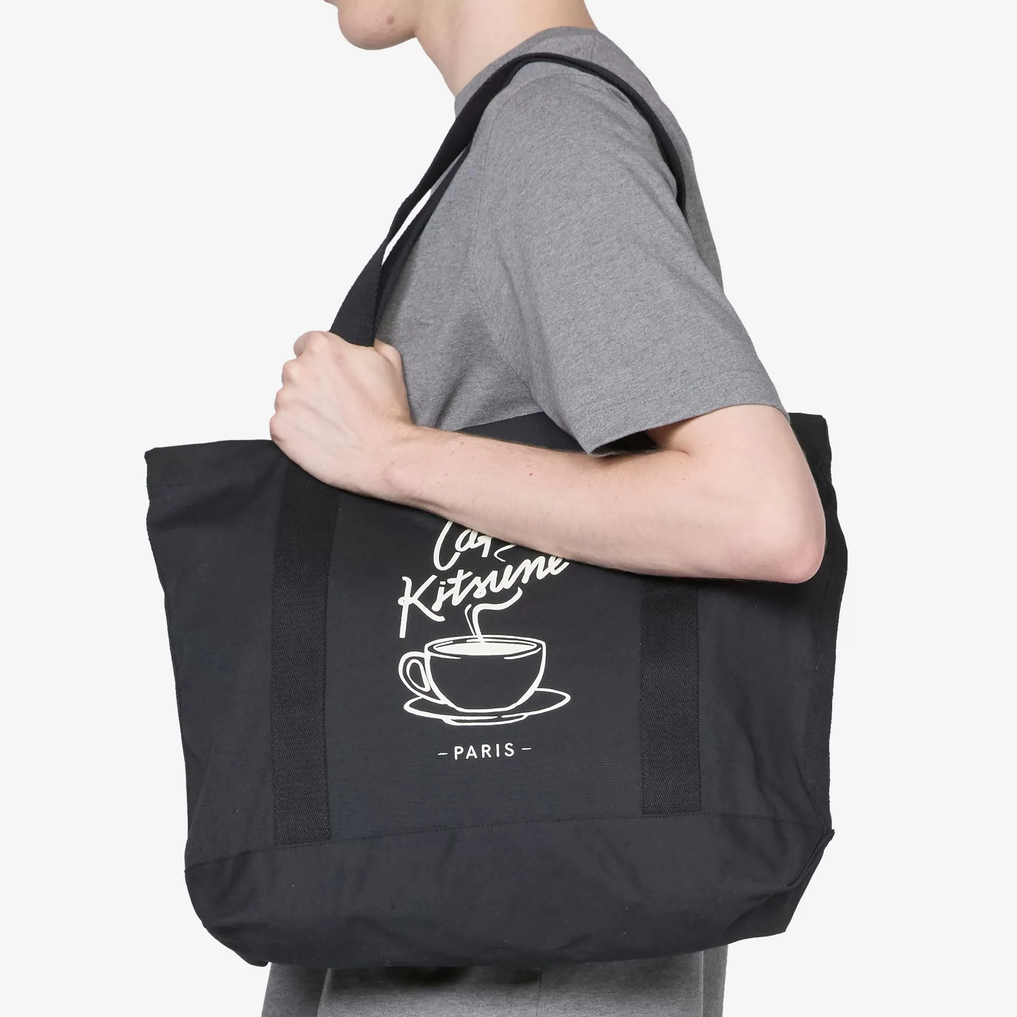 Café Kitsuné Coffee Cup Tote Bag Black