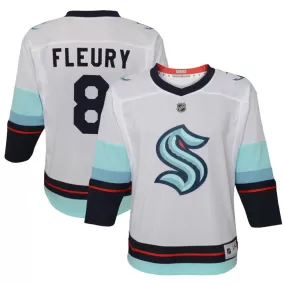 Cale Fleury Seattle Kraken Toddler Away Replica Jersey - White