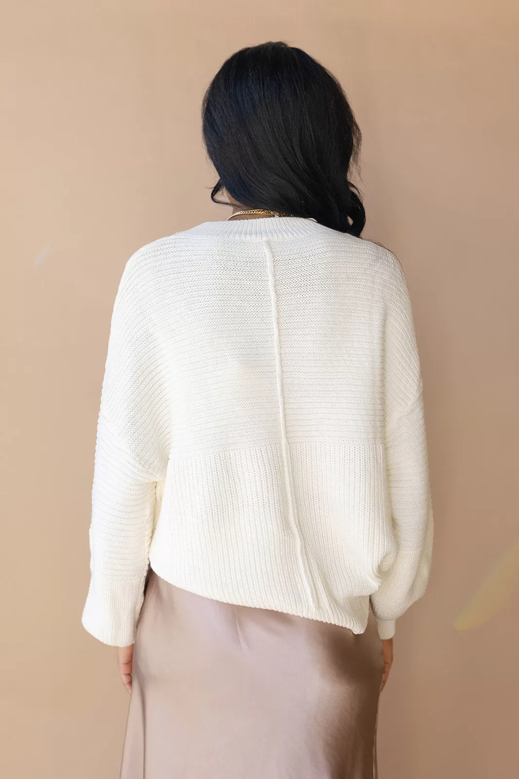 callie ribbed knit sweater