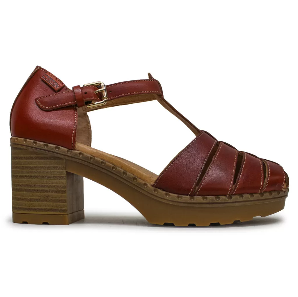 Canarias Leather Women's Heel Sandals