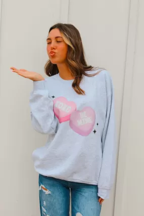 Candy Hearts Graphic Sweatshirt