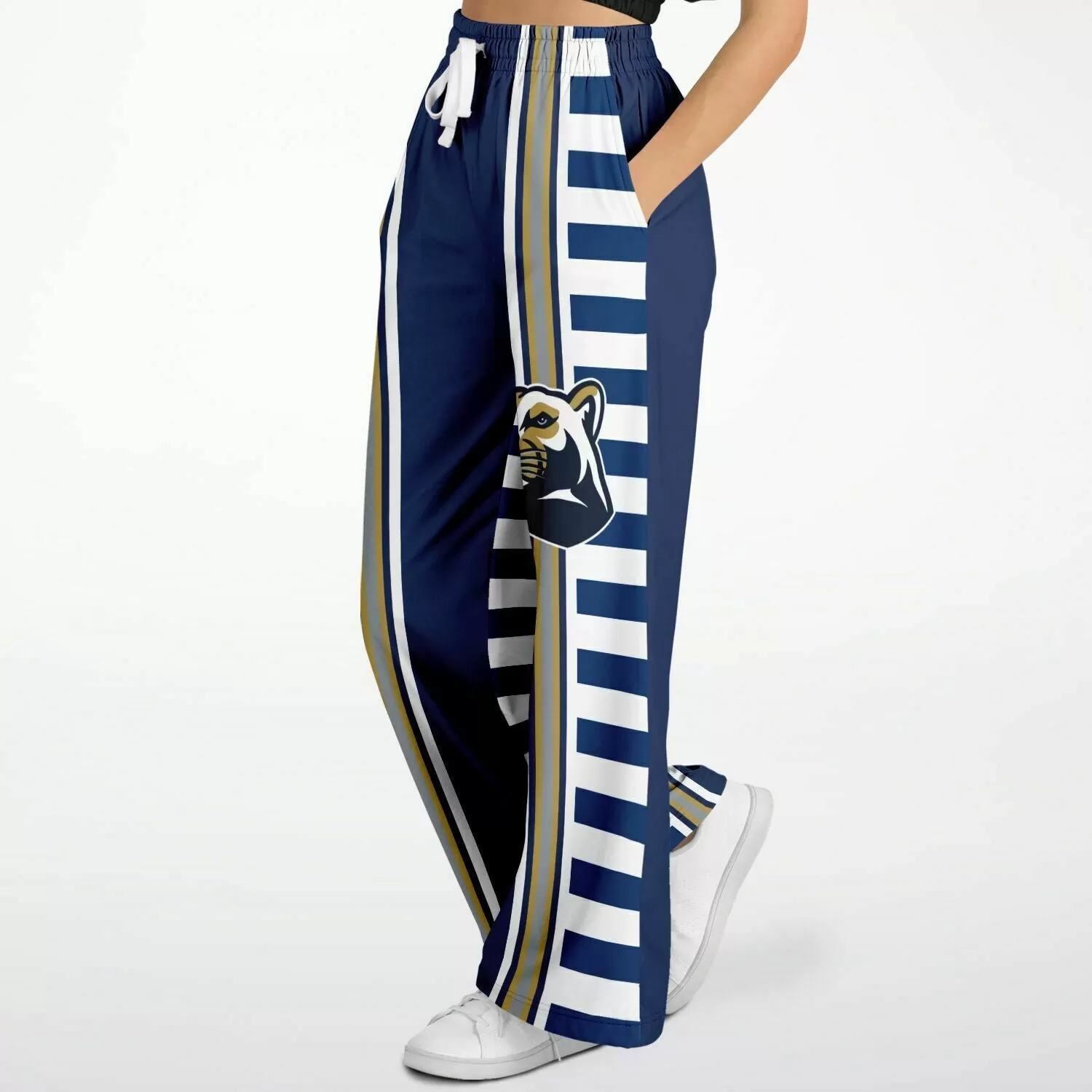 Captain Jack Sailor Stripe Eco-Poly Stretchy Phat Bellbottoms