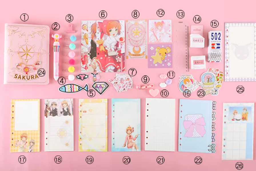 Captor Sakura Magic Notebook Set AD210187