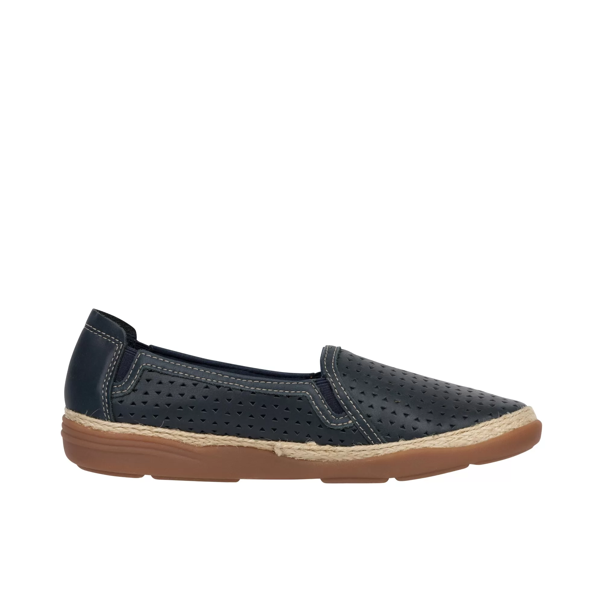 Clarks Womens Elaina Ruby Navy Leather