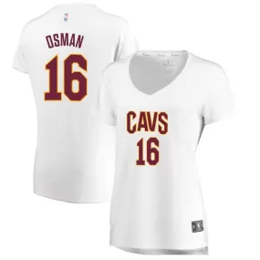 Cleveland Cavaliers Cedi Osman Fanatics Branded Fast Break Player Association Jersey Womens - White | Ireland Q5491D2