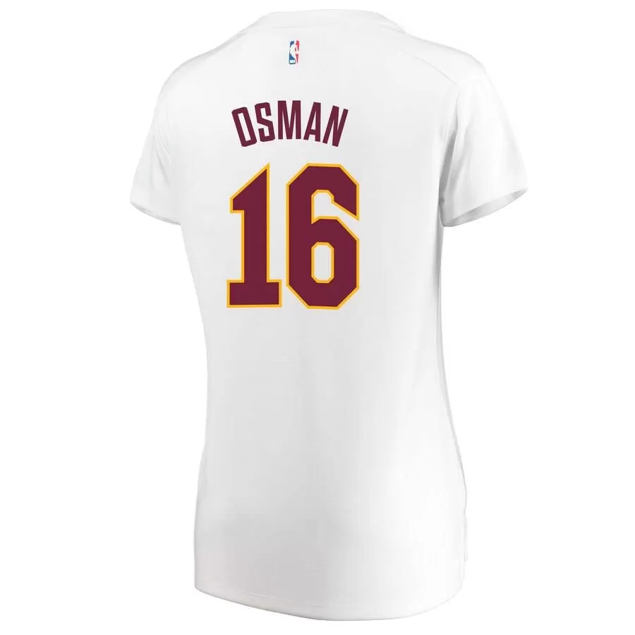 Cleveland Cavaliers Cedi Osman Fanatics Branded Fast Break Player Association Jersey Womens - White | Ireland Q5491D2