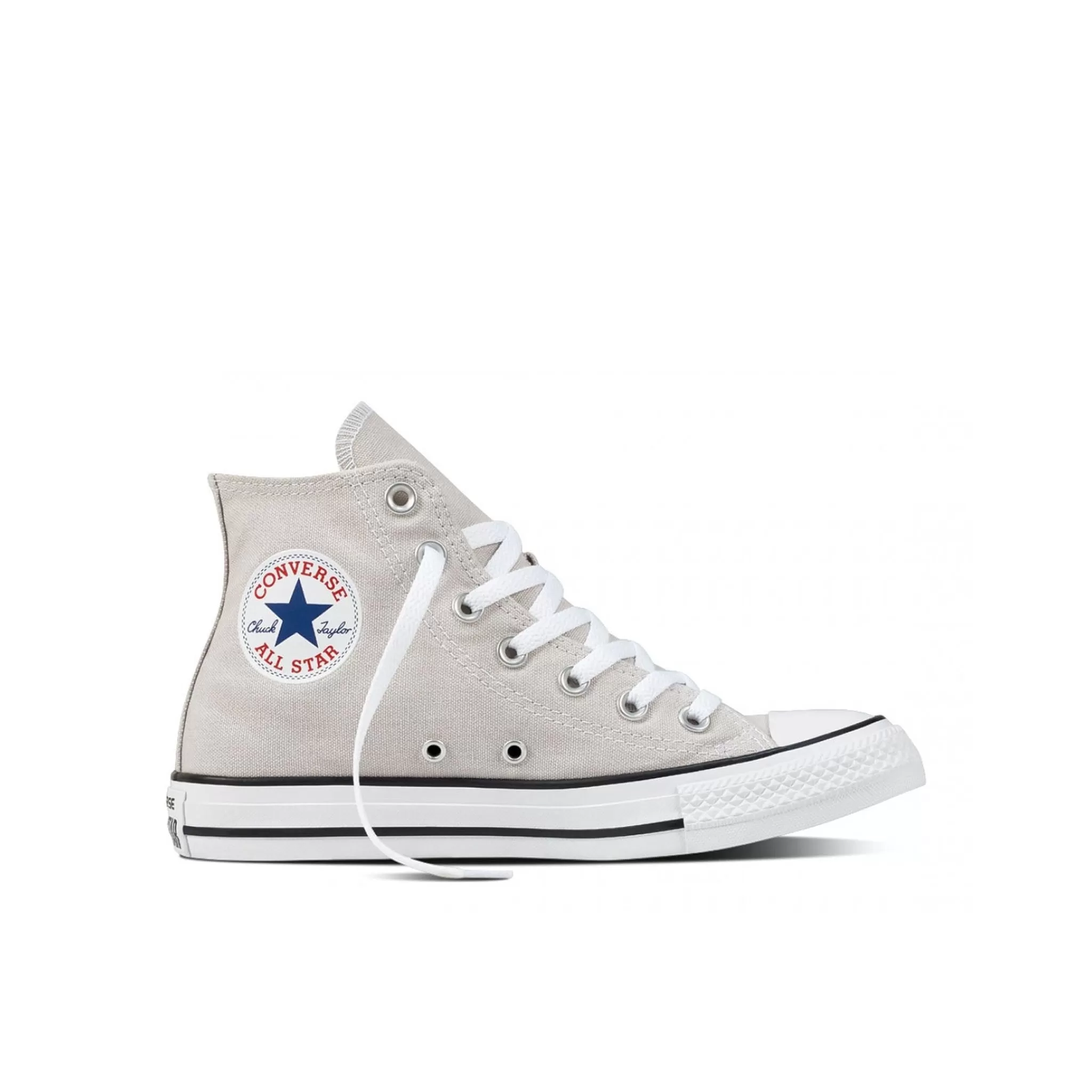 Converse Chuck Taylor All Star Hi Lace-Up Grey Canvas Womens Plimsolls 157617C