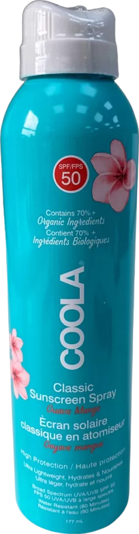 COOLA Classic Sunscreen Spray SPF 50 Guava Mango 177 ml