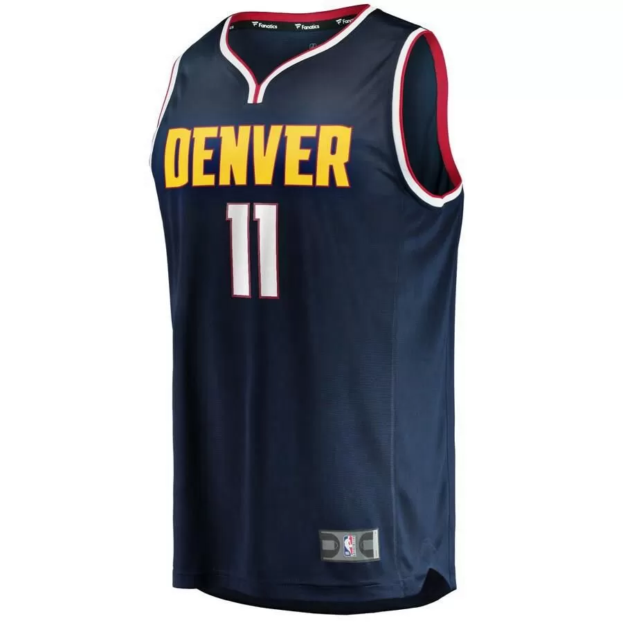 Denver Nuggets Monte Morris Fanatics Branded Fast Break Player Icon Jersey Kids - Navy | Ireland W7963F9