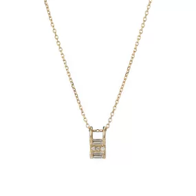 Diamond Baguette Reflection Necklace