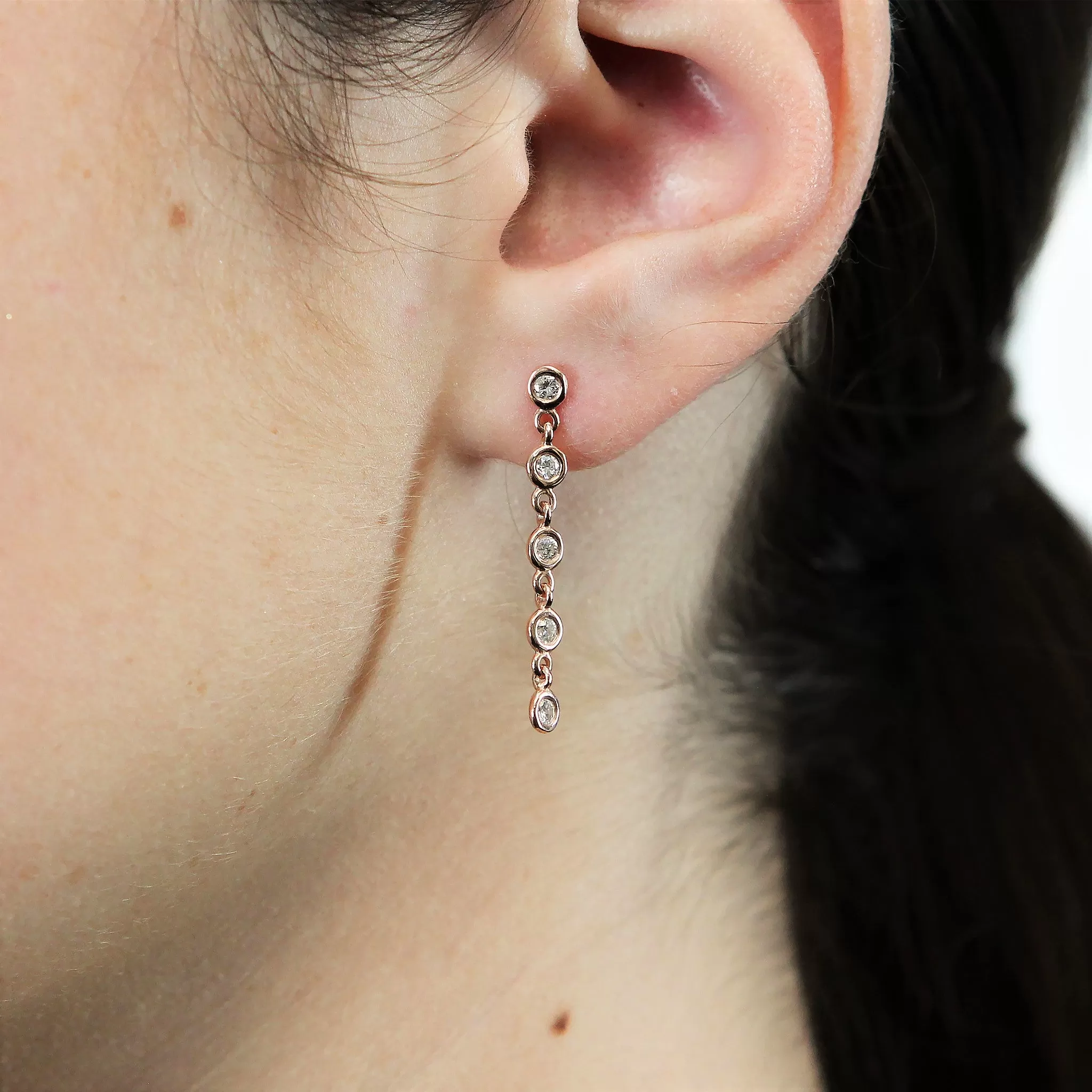 Diamond Drop Earrings