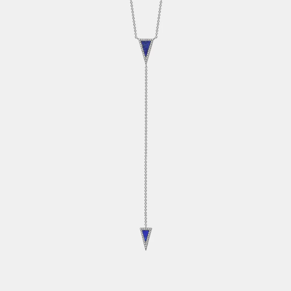 Diamond Triangle Strand Necklace