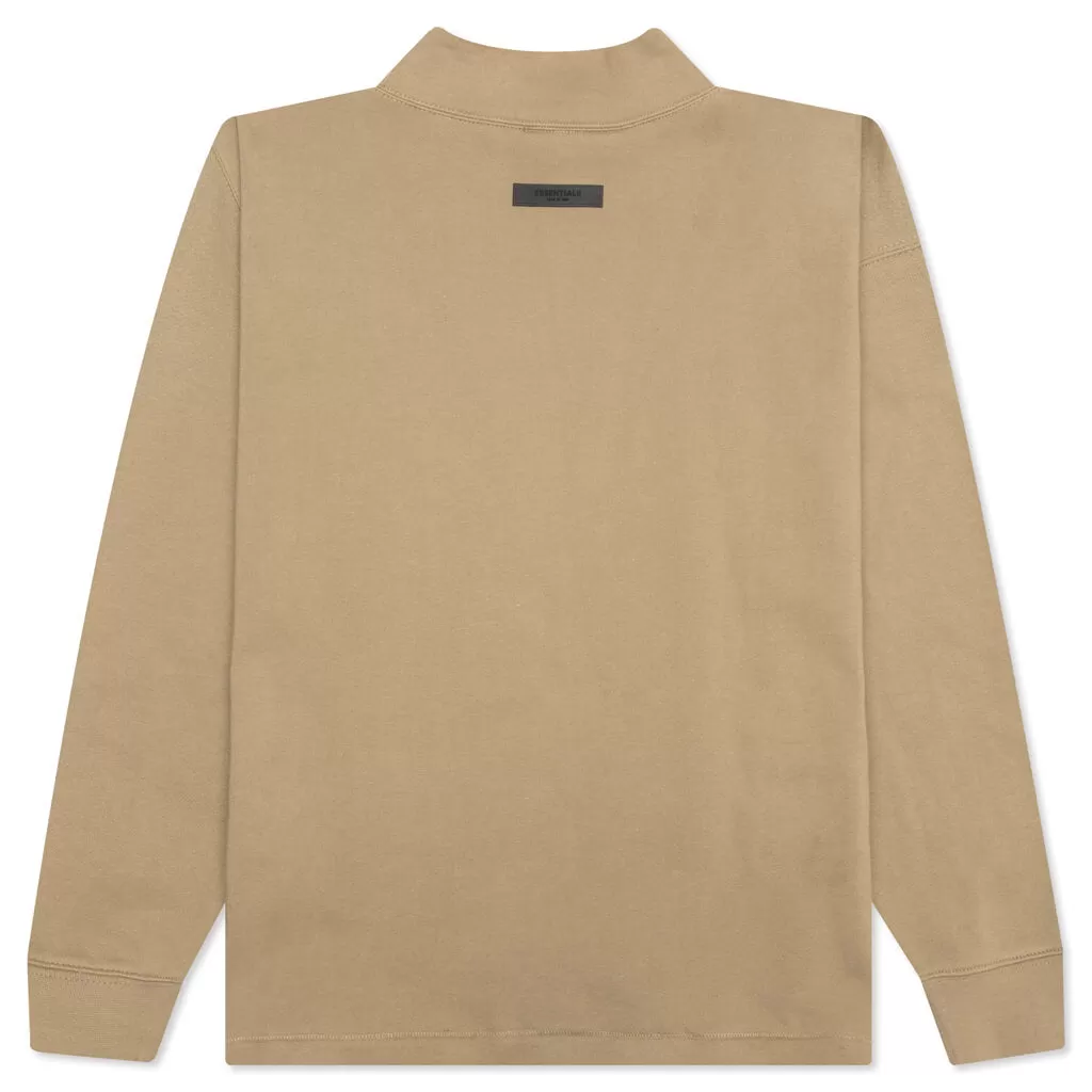 Essentials Relaxed Mockneck - Oak