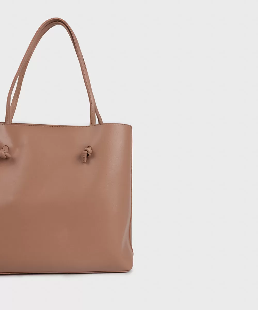 Faux Leather Tote Bag