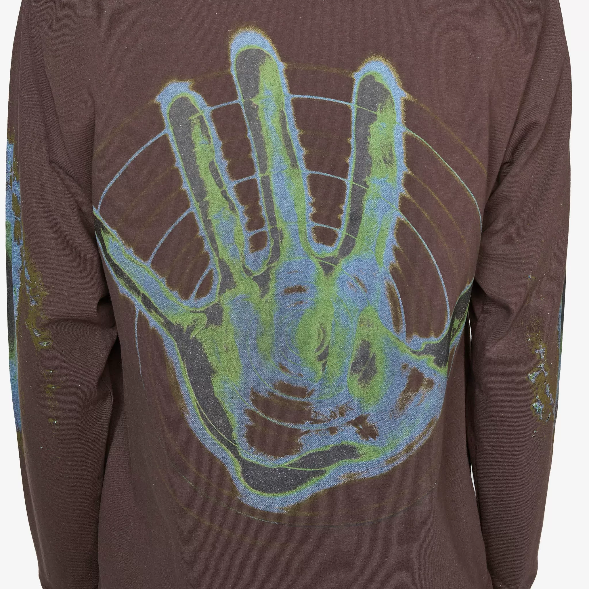 Gentle Longsleeve T-Shirt Chocolate Hand