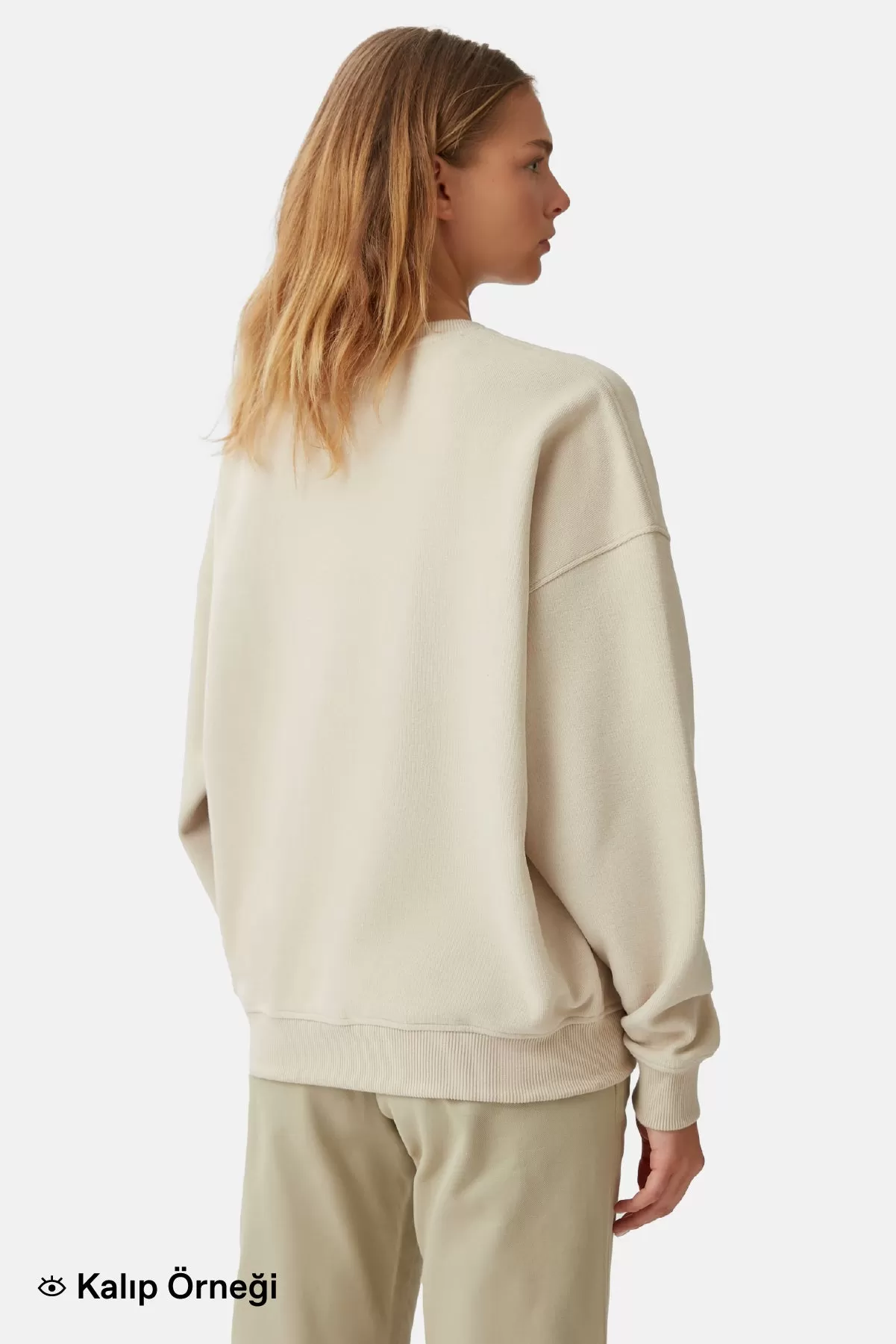 Geyik Super Soft Sweatshirt - ndigo Mavi