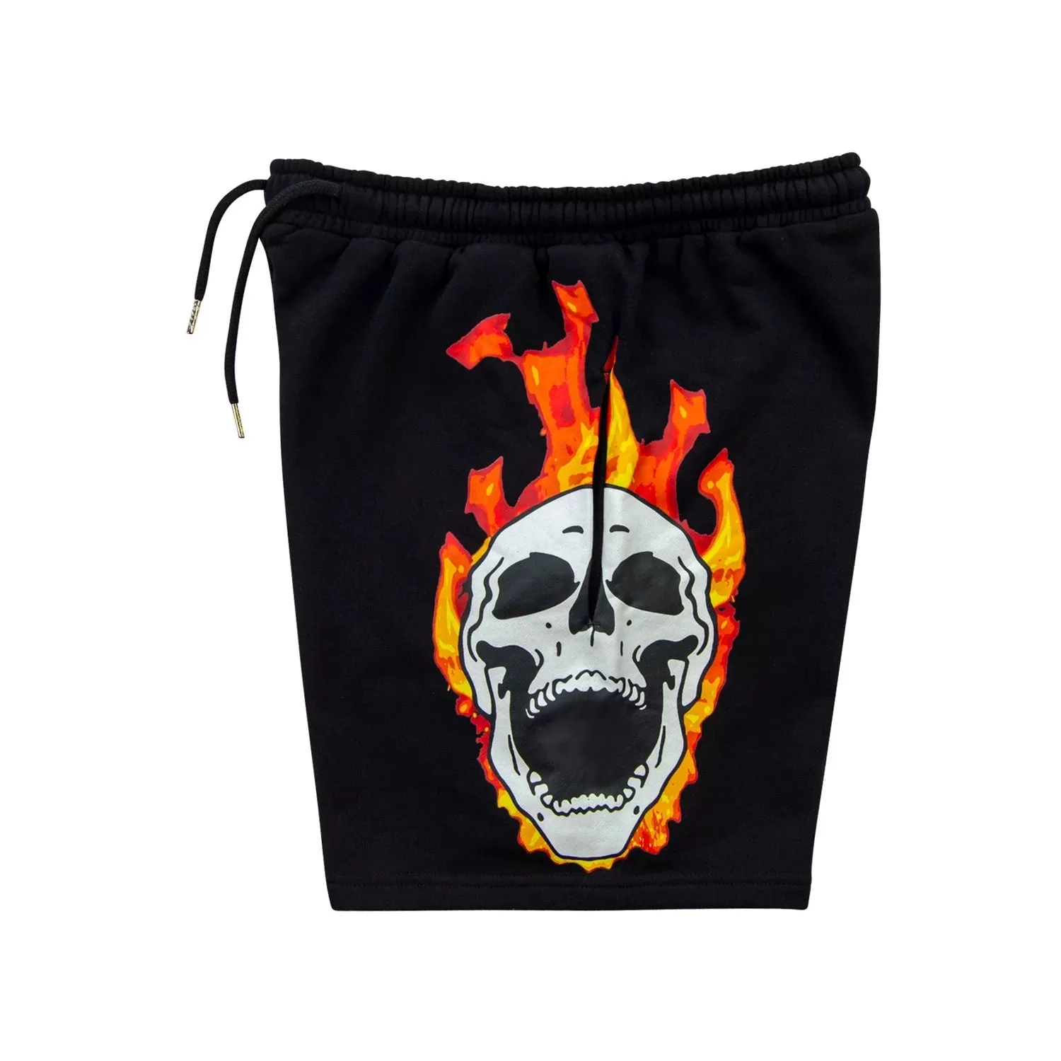 Gifts Of Fortune Flaming Skull Sweat Shorts