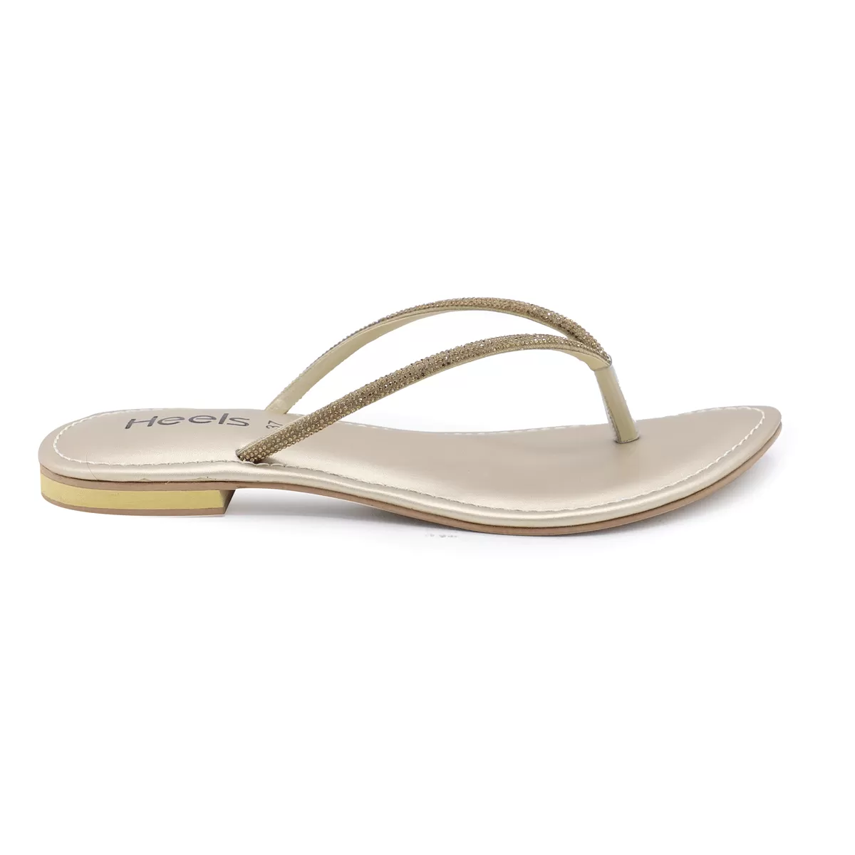 Golden Fancy Chappal 010098