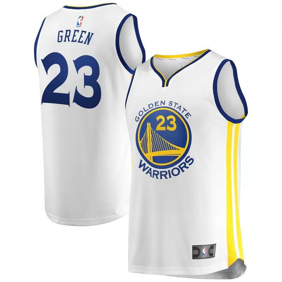 Golden State Warriors Draymond Green Fanatics Branded Replica Fast Break Association Jersey Kids - White | Ireland K1013V1