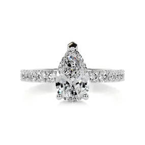 Hailey Diamond Engagement Ring -14K White Gold