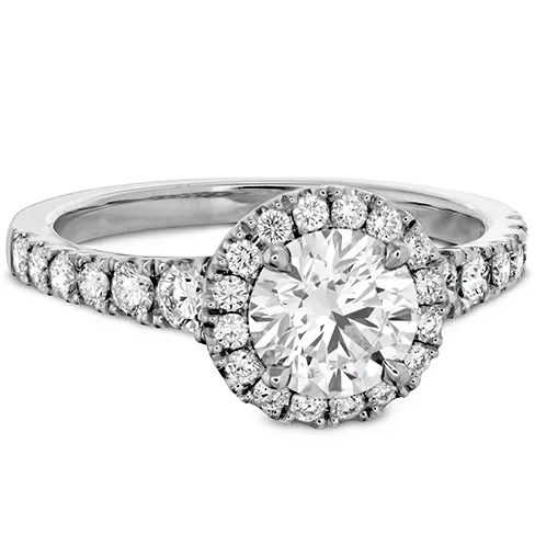 Hearts On Fire Transcend Premier Halo Diamond Engagement Ring