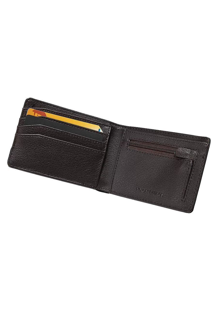 Heros bi-fold wallet - Brown