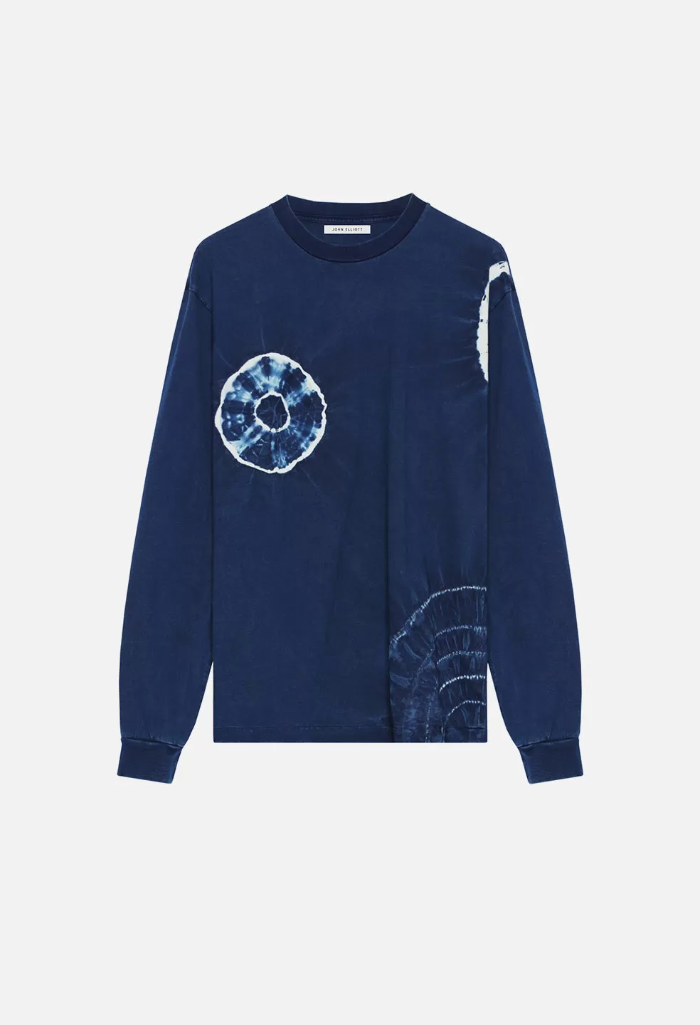 Indigo Shibori LS University Tee / Indigo