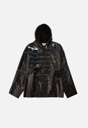 JE X Mastermind Holographic Terry Poncho Hoodie / Black